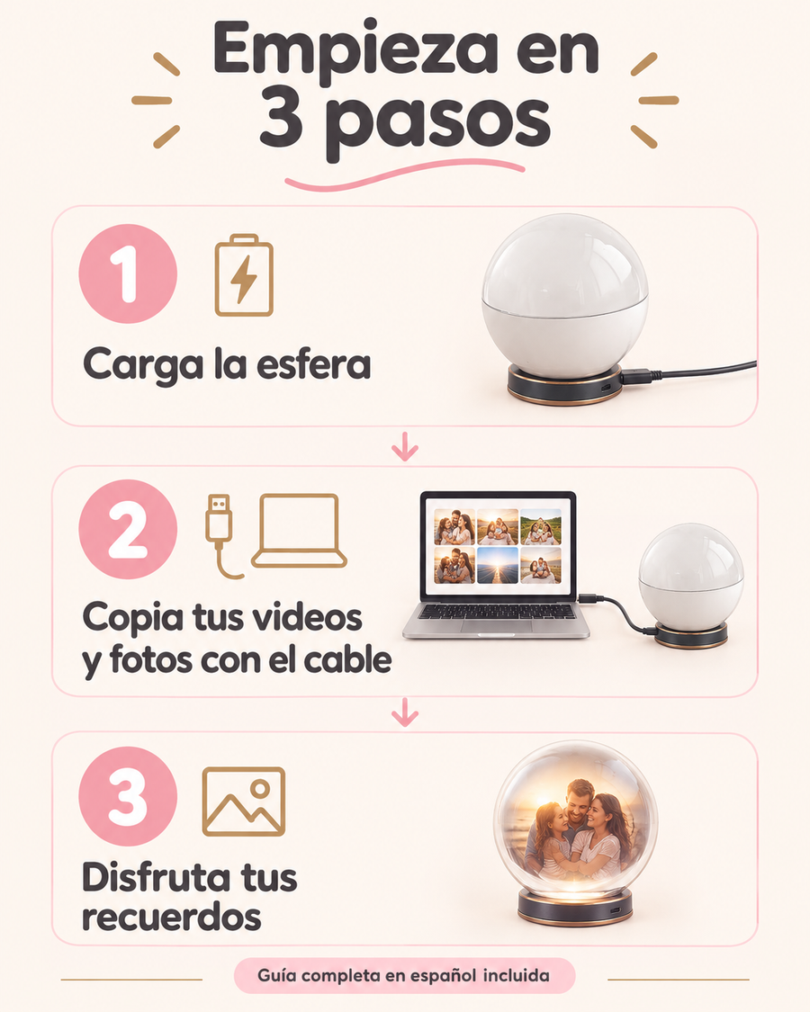Empieza en 3 pasos